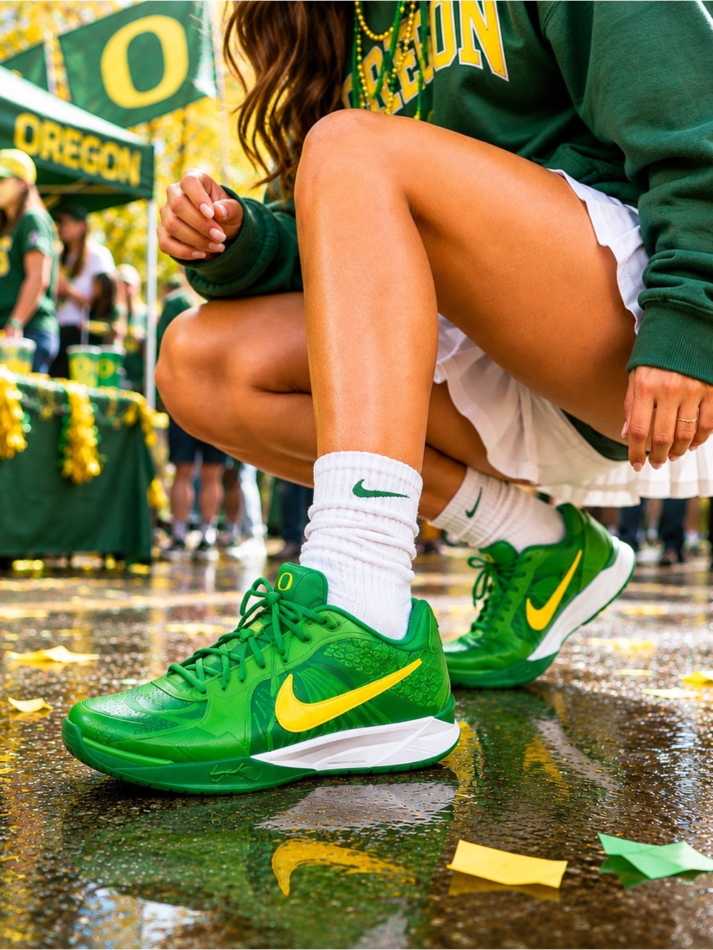 Nike Sabrina 2 Oregon Ducks Green Yellow Basketball Shoes Women’s 8 / Men’s 6.5
